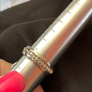 New men’s size 9.5 stainless steel band & glitz